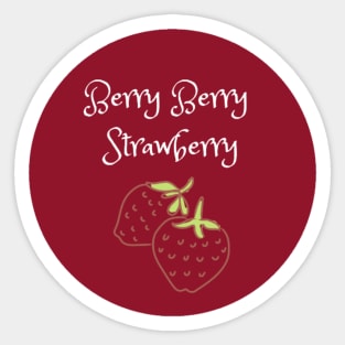 Berry Berry Strawberry Sticker